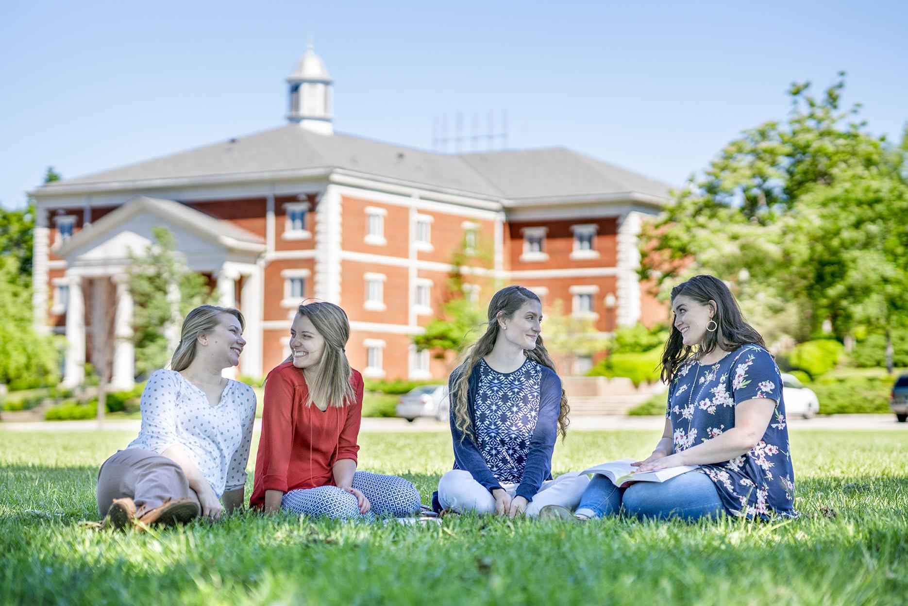 Students on Beasley Field